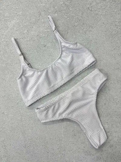 Bikini Esme Blanca texturada