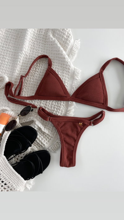 Bikini Rufina Chocolate Texturada