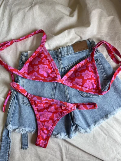 Bikini Rufina Flores Fucsia