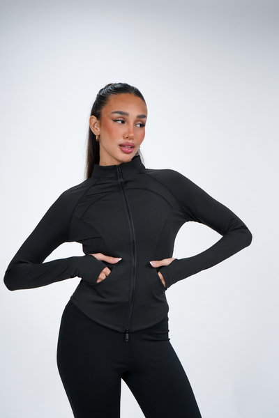 Campera Bloom Seamless Negra