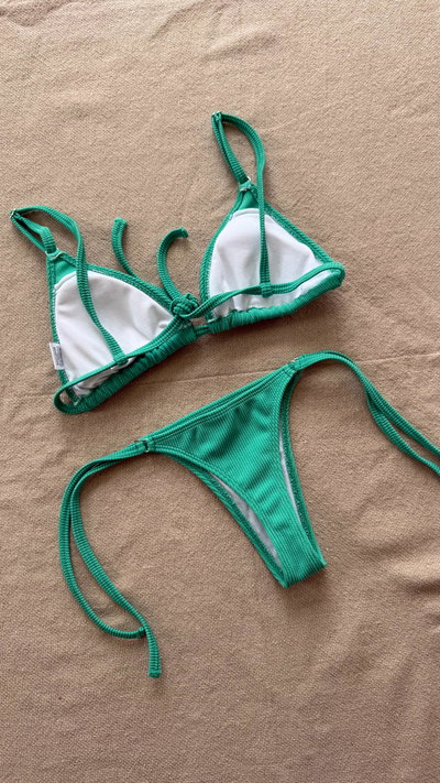Bikini Luna Texturada Verde
