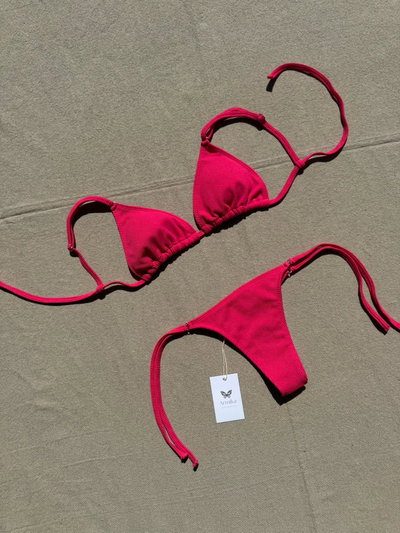 Bikini Luna Texturada Fucsia