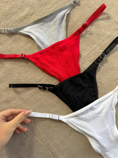 DOCENA cola less regulables algodon