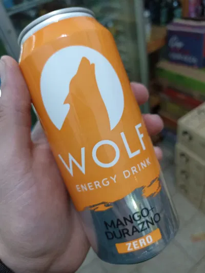 Energizante Wolf Energy Mango y Durazno Sin Azúcar Lata 437ml 