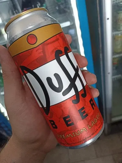 Cerveza Duff Beer Premium Lager Lata 473ml