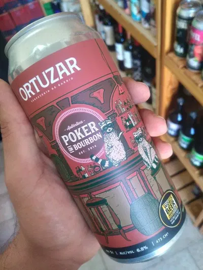 Cerveza Ortuzar Poker Bourbon Lata 473ml