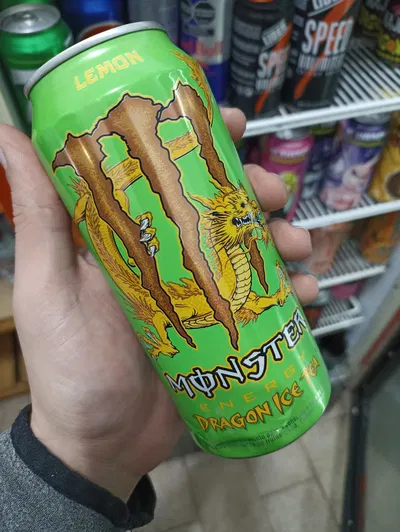 Energizante Monster Energy (Importado) Dragon Ice Tea Lemon Lata 437ml