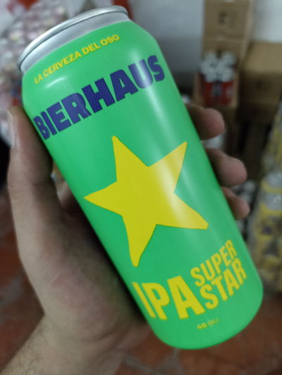 Cerveza Bierhaus SuperStar Ipa Lata 473ml