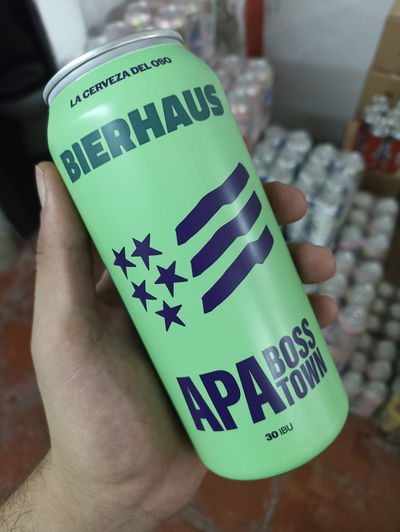 Cerveza Bierhaus Boss Town Apa Lata 473ml
