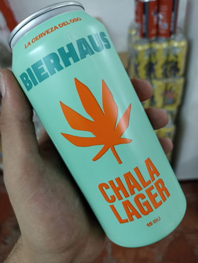 Cerveza Bierhaus Chala Lager Lata 473ml