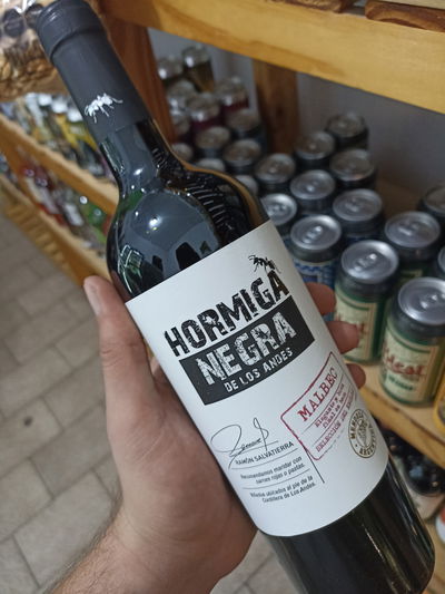 Vino Hormiga Negra Malbec 750ml.