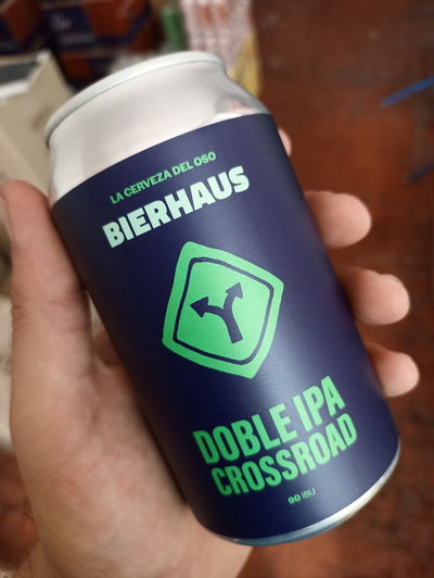 Cerveza Bierhaus Crossroad Doble Ipa Lata 354ml