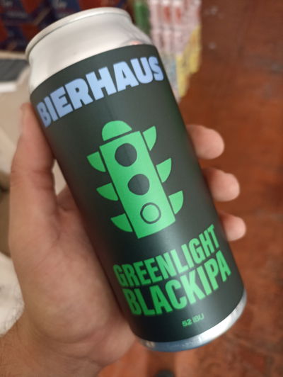 Cerveza Bierhaus Greenlight BlackIpa Lata 473ml