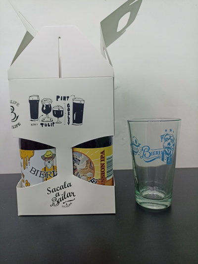 Gift pack cerveza Bierlife "Sacala a Bailar" (3 botellas + 1 Vaso)