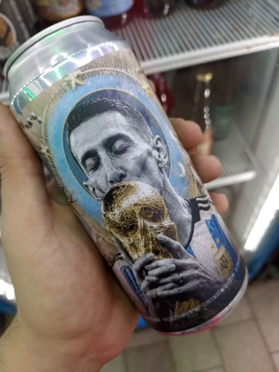 Cerveza Thiafel Golden Fideo Di Maria Mundialista Lata 473ml