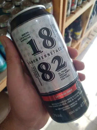 Lata Fernet 1882 473ml.