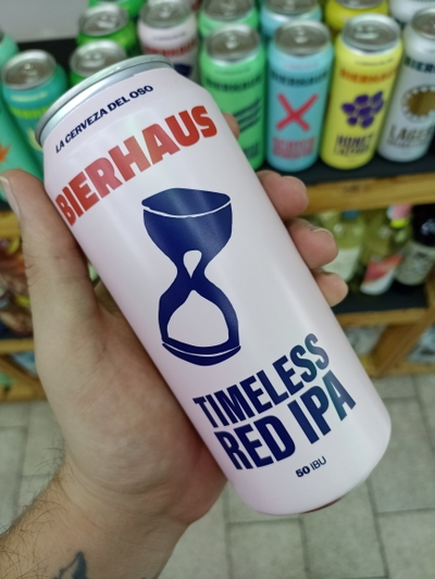 Cerveza Bierhaus Red Ipa Timeless Lata 473ml