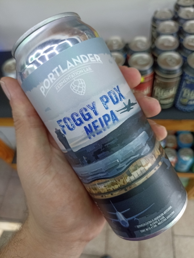 Cerveza Portlander Neipa Foggy PDX Lata 473ml