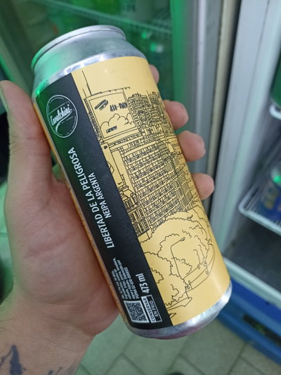 Cerveza Cavalchini Libertad de la Peligrosa Neipa Argenta Lata 473ml
