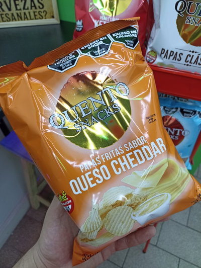 Papas Quento Queso Cheddar 82mg