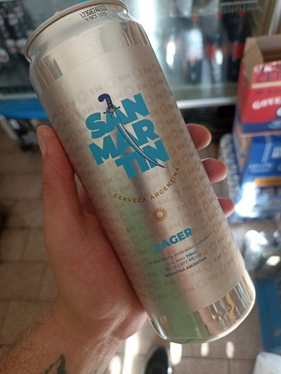 Pack x10 cerveza San Martin Lager latón 710ml.