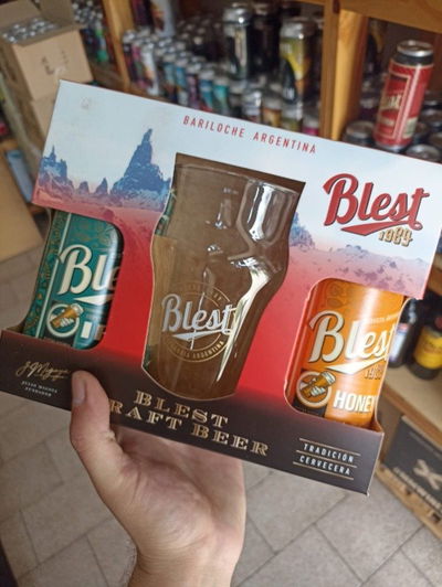Gift pack cerveza Blest (2 Latas + 1 Copa)