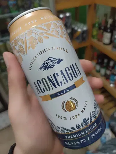 Cerveza Aconcagua lata 473ml.