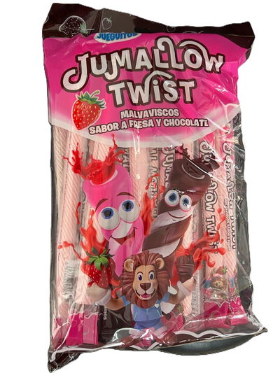 Malvavisco de frutilla y chocolate con relleno x30u