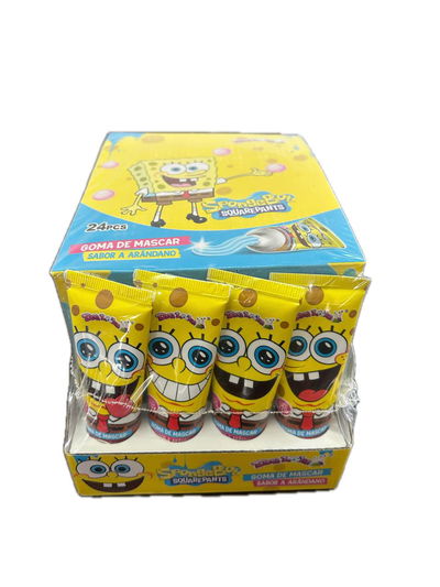 Chicle en pasta de bob esponja x24u