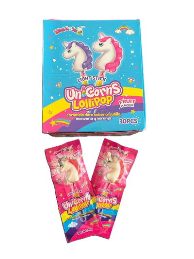 Chupetin unicornio con luz x30u