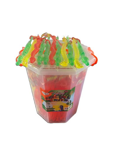 Balde gigante de gelatinas ne forma de serpiente x120u