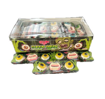 Gomitas ojos y boca zombie x30u