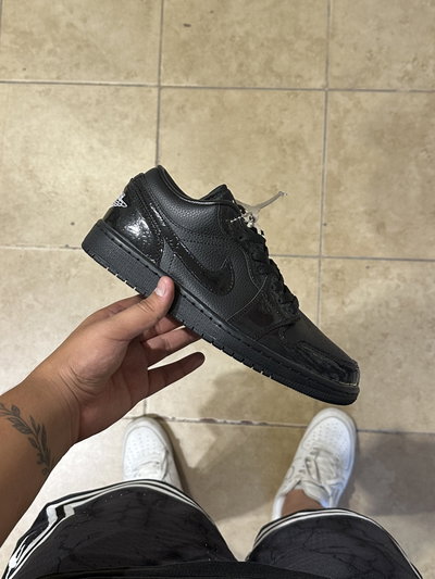 Air Jordan 1 Low TOP QUALITY "Black Croc"