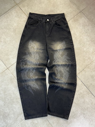 Pantalón Jean Baggy "Trébol"