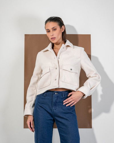 Chaqueta Celine Natural