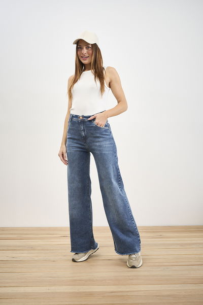 ART. 229 | WIDE LEG BOTA DESFLECADO ELASTIZADO
