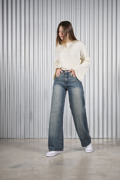 ART. 299 | WIDE LEG CLÁSICO VINTAGE ÓXIDO RÍGIDO