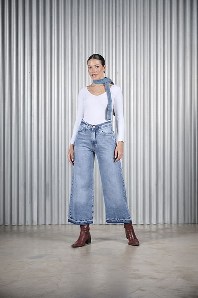 ART. 339 | WIDE LEG CROP STONE BOTA DESCOCIDA RIGIDO
