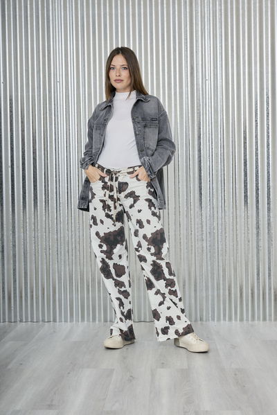 ART. 392 | BAGGY ESTAMPADO VACA ELASTIZADO