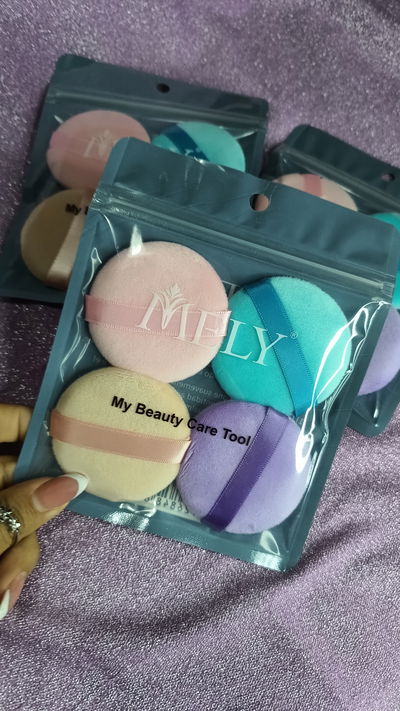 Borla de maquillaje set x4 mely