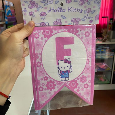 Banderin de Feliz Cumpleaños - Hello Kitty 