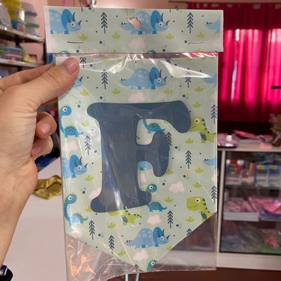 Banderin de Feliz Cumpleaños - Dinoisaurios Infantil 
