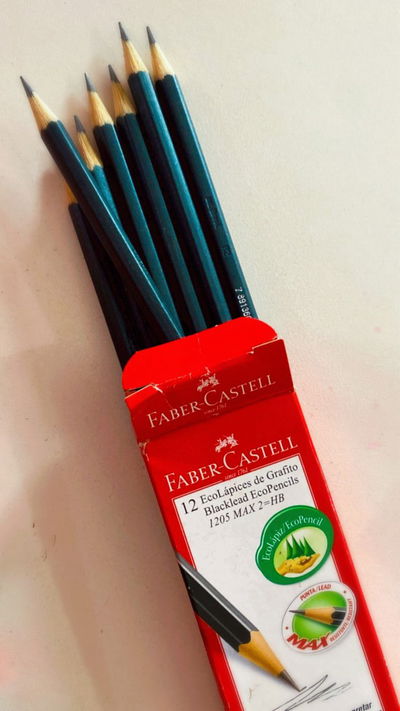 Lapiz Negro Faber Castell Eco Lapiz de Grafito N2 - HB