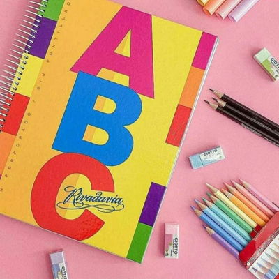 Cuaderno A4 ABC de 100 hojas rayadas  