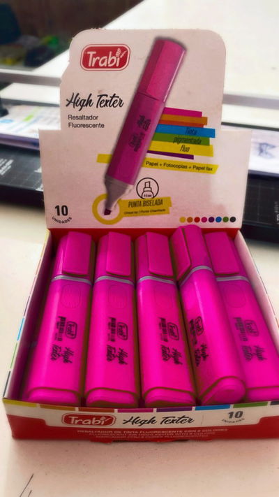 Resaltador Trabi High Text Rosa