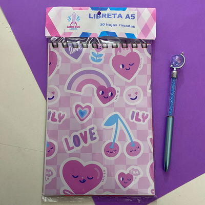 Libreta A6 - Tapas Flexibles de 30 hojas rayadas
