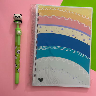 Cuaderno A5 Tapas Flexibles 50 hojas lisas - Arcoiris