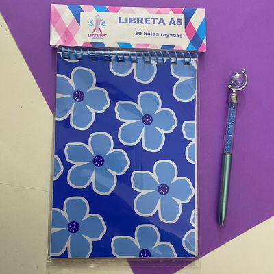 Libreta A6 - Tapas Flexibles de 30 hojas rayadas