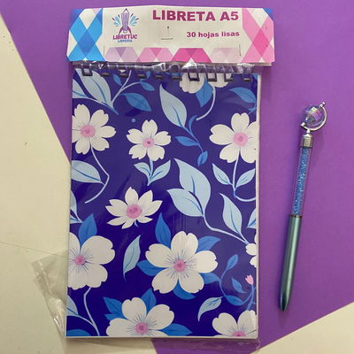 Libreta A6 - Tapas Flexibles de 30 hojas lisas