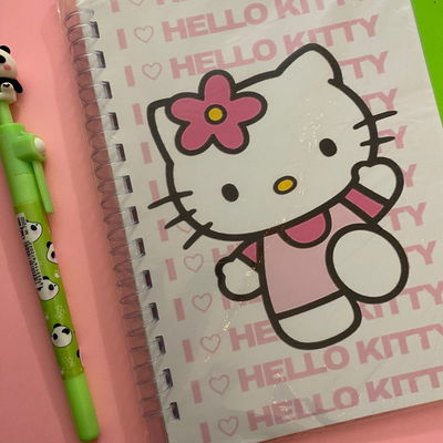 Cuaderno A5 Tapas Flexibles 50 hojas lisas - Kitty
